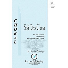 Pavane Soli Deo Gloria SATB composed by R. Kevin Boesiger