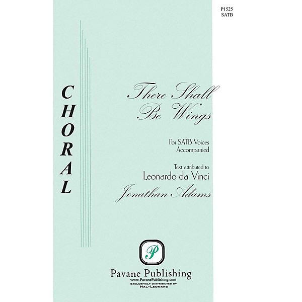 Pavane There Shall Be Wings SATB composed by Jonathan Adams