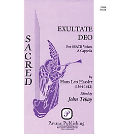 Pavane Exultate Deo SATB a cappella arranged by John Tebay