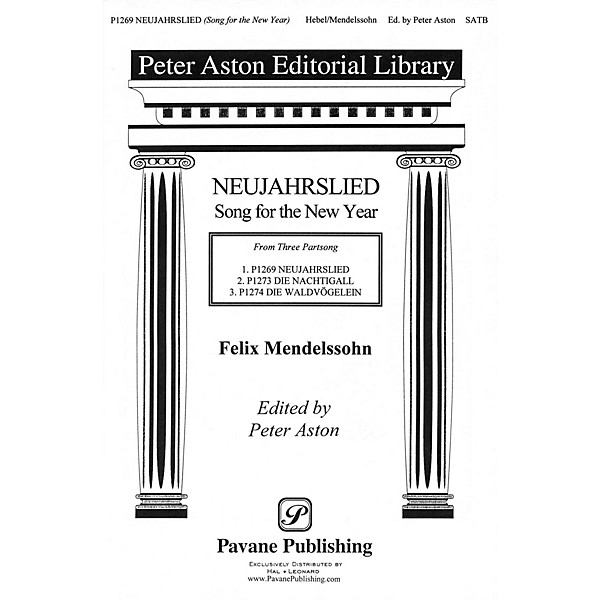 Pavane Song for the New Year SATB a cappella arranged by Peter Aston