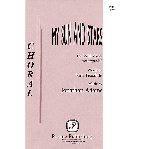 Pavane My Sun and Stars SATB composed by Jonathan Adams