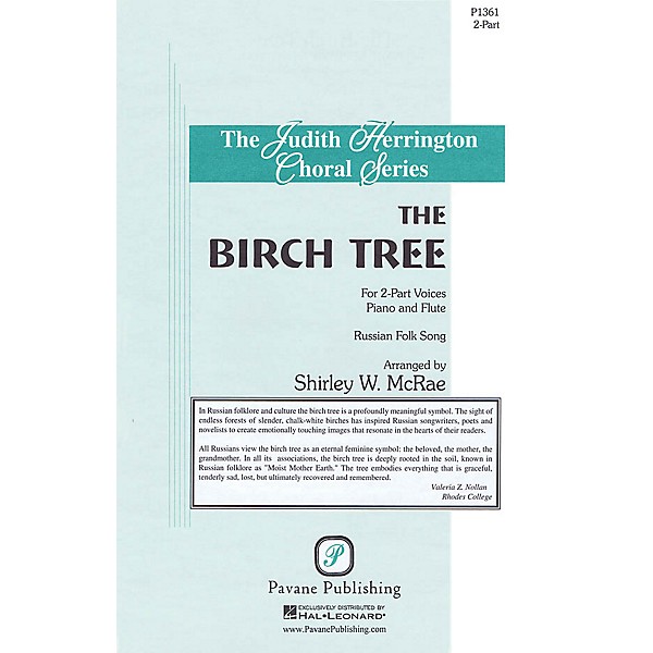 Pavane The Birch Tree 2-Part arranged by Shirley McRae