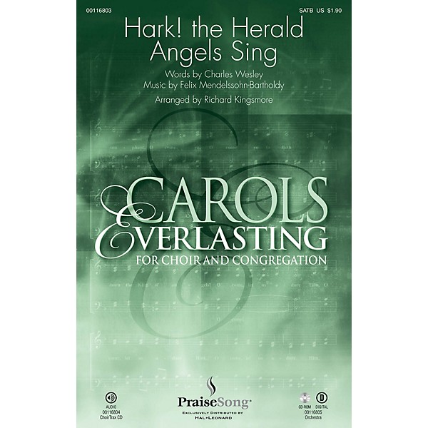 PraiseSong Hark! The Herald Angels Sing SATB arranged by Richard Kingsmore