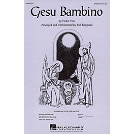 Hal Leonard Gesu Bambino SATB arranged by Bob Krogstad