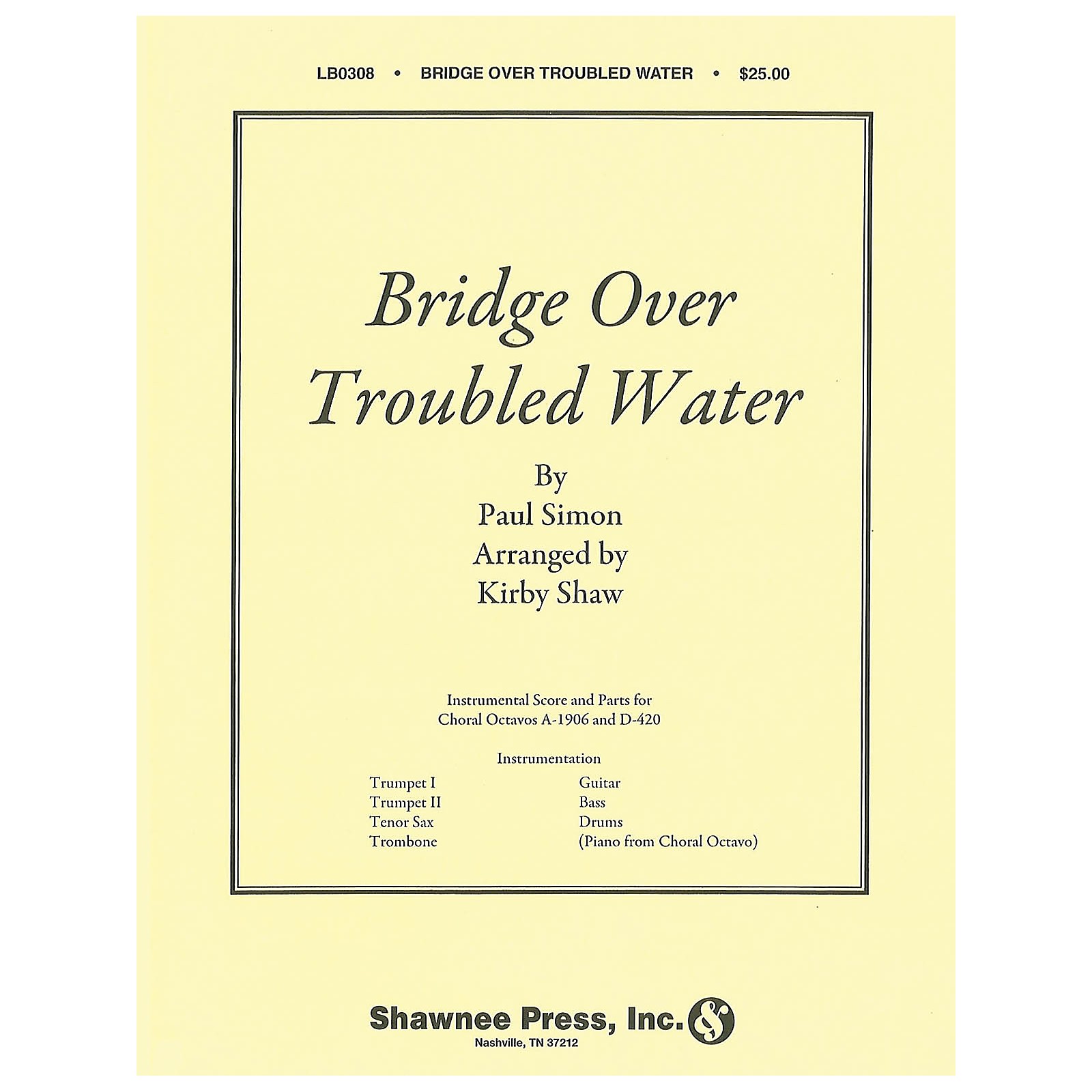 Shawnee Press Bridge over Troubled Water (Show Band) Score & Parts