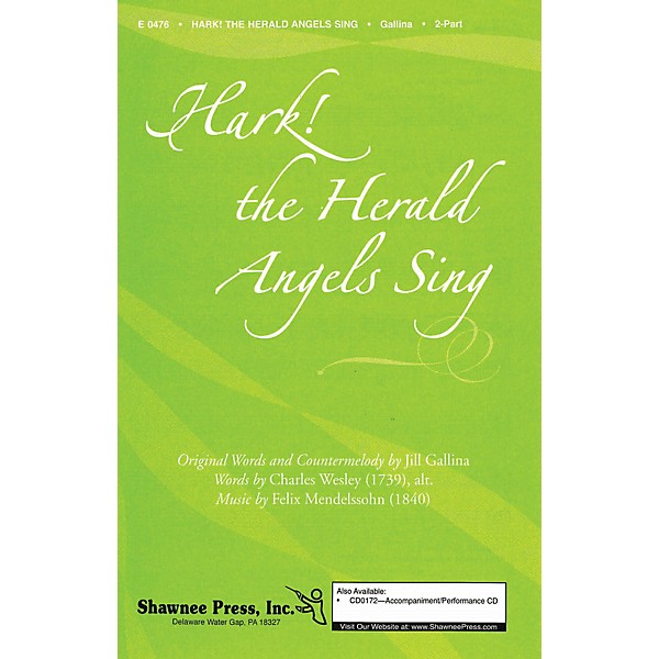 Shawnee Press Hark! The Herald Angels Sing 2-Part arranged by Jill Gallina