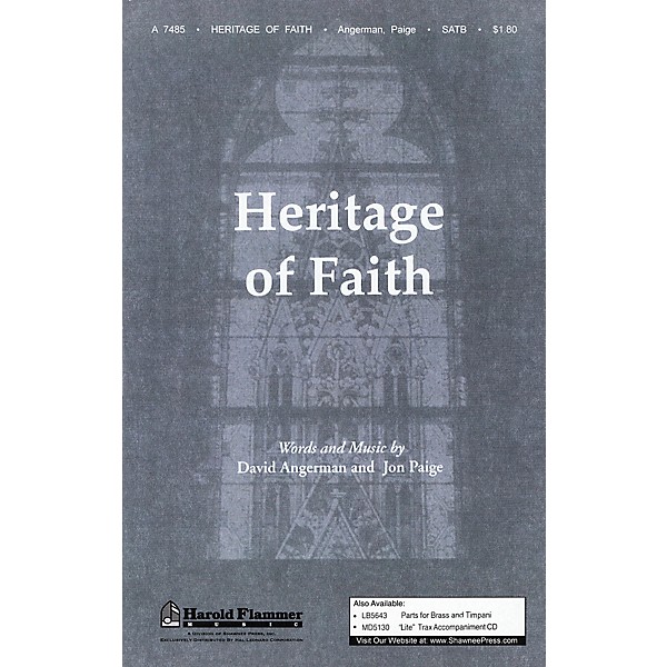 Shawnee Press Heritage of Faith SATB composed by David Angerman