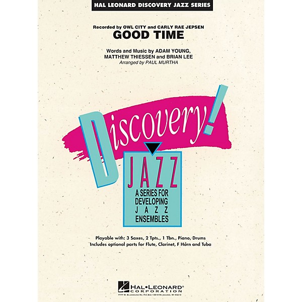 Hal Leonard Good Time Jazz Band Level 1.5 by Owl City Arranged by Paul Murtha