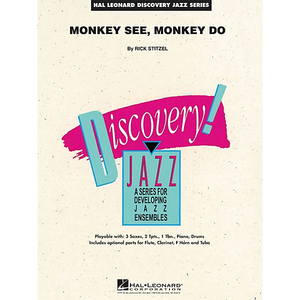 Hal Leonard Monkey See, Monkey Do Jazz Band Level 1.5 Composed by Rick Stitzel