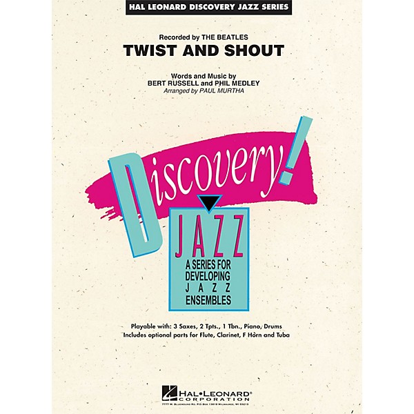Hal Leonard Twist and Shout Jazz Band Level 1.5 by The Beatles Arranged by Paul Murtha
