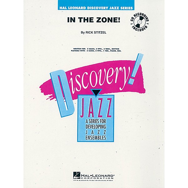 Hal Leonard In the Zone! Jazz Band Level 1-2 Composed by Rick Stitzel