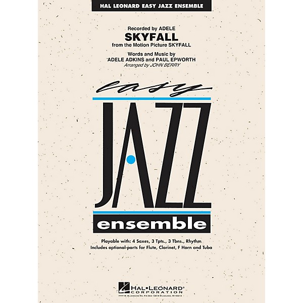 Hal Leonard Skyfall Jazz Band Level 2 by Adele Arranged by John Berry