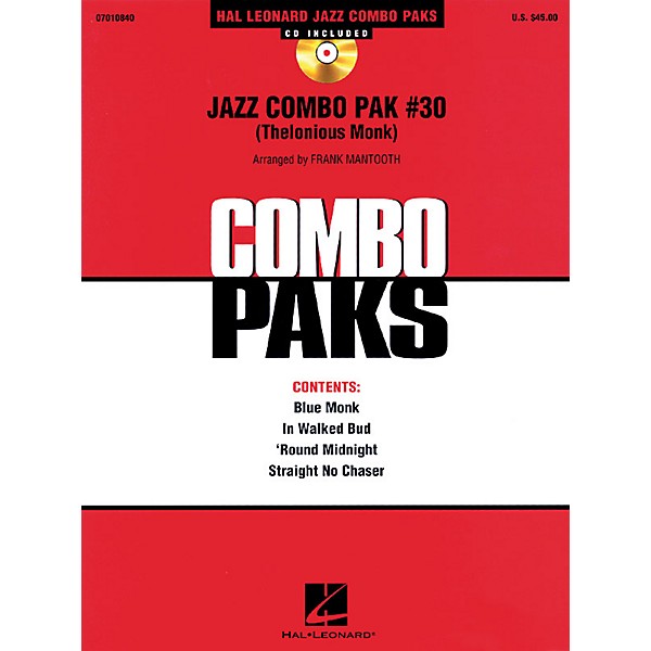 Hal Leonard Jazz Combo Pak #30 (Thelonious Monk) Jazz Band Level 3 by Thelonious Monk Arranged by Frank Mantooth