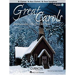 Curnow Music Great Carols (Bb Clarinet/Bb Bass Clarinet/Bb Tenor Saxophone - Grade 3-4) Concert Band Level 3-4