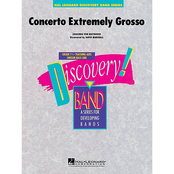 Hal Leonard Concerto Extremely Grosso Concert Band Level 1.5 Composed by David Marshall