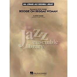 Hal Leonard Boogie On Reggae Woman Jazz Band Level 4 by Stevie Wonder Arranged by Mike Tomaro