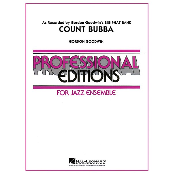 Hal Leonard Count Bubba Jazz Band Level 5 Composed by Gordon Goodwin