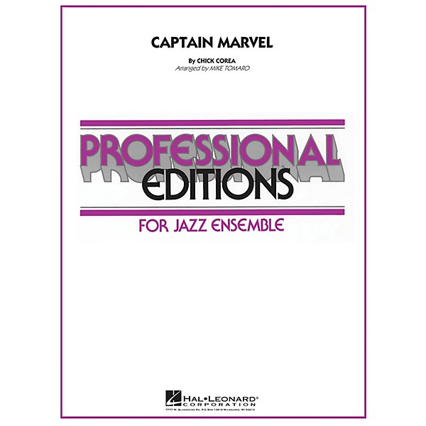 Hal Leonard Captain Marvel Jazz Band Level 5 by Stan Getz Arranged by Mike Tomaro