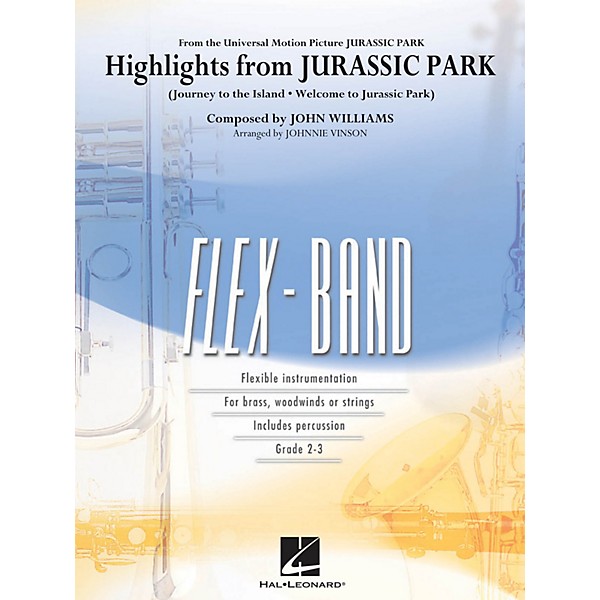 Hal Leonard Highlights from Jurassic Park Concert Band Level 2-3 Arranged by Johnnie Vinson