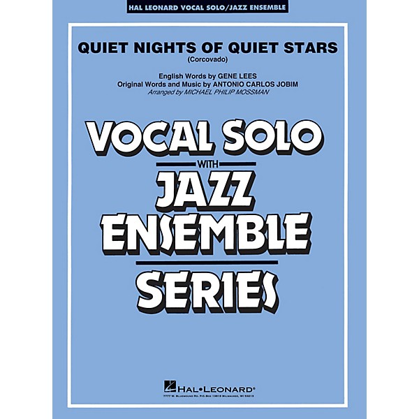 Hal Leonard Quiet Nights of Quiet Stars (Corcovado) Jazz Band Level 3-4 Composed by Antonio Carlos Jobim