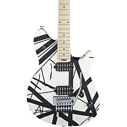 Open Box EVH Wolfgang Special Striped Electric Guitar Level 2 Black and White 190839786449