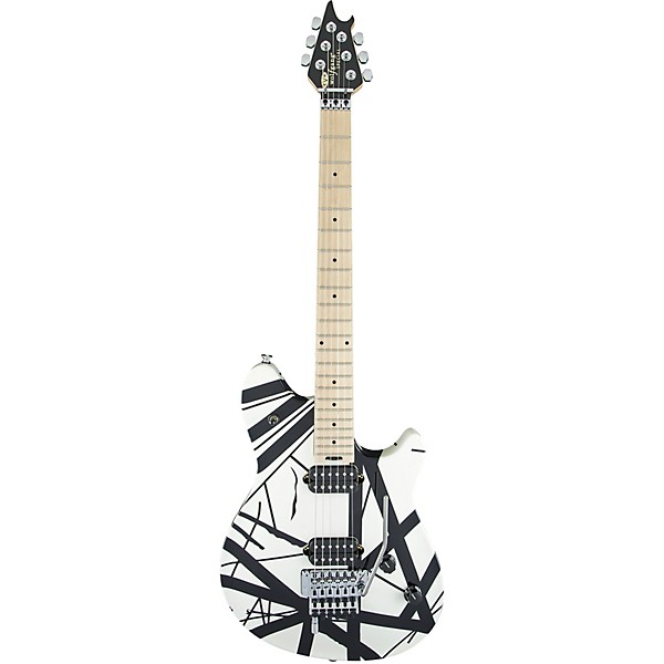 Open Box EVH Wolfgang Special Striped Electric Guitar Level 2 Black and White 190839786449