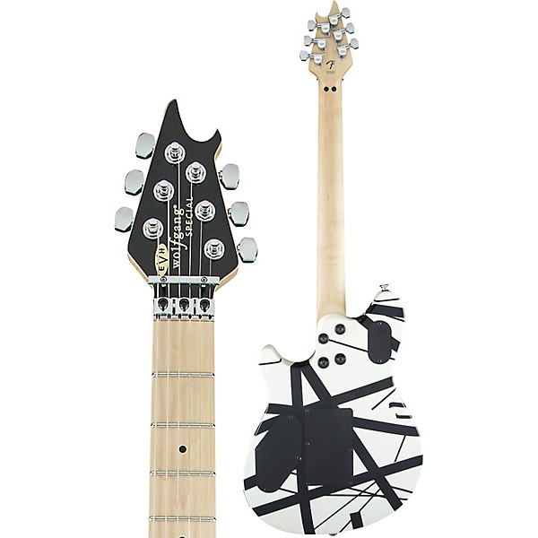 Open Box EVH Wolfgang Special Striped Electric Guitar Level 2 Black and White 190839786449