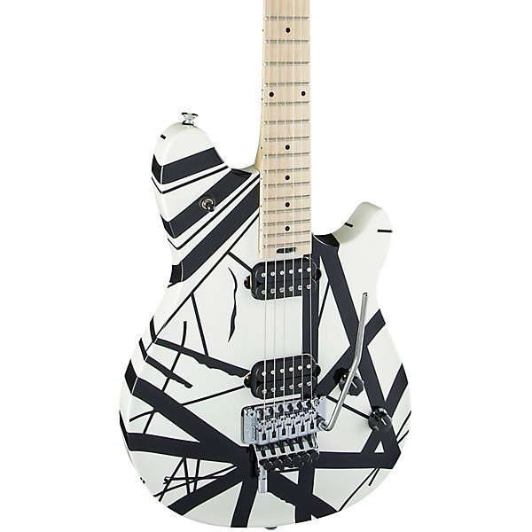 Open Box EVH Wolfgang Special Striped Electric Guitar Level 2 Black and White 190839786449