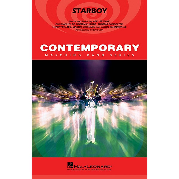 Hal Leonard Starboy Marching Band Level 3-4 by The Weeknd Arranged by Ishbah Cox