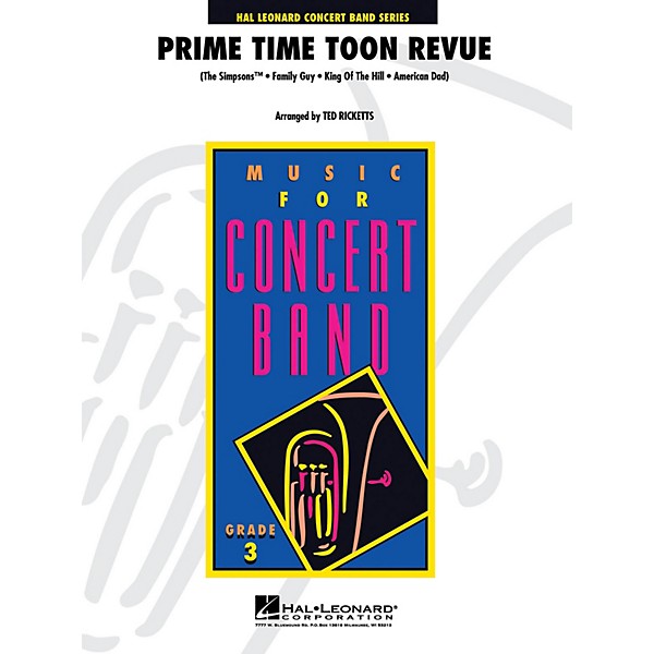 Hal Leonard Prime Time Toon Revue - Young Concert Band Level 3 by Ted Ricketts