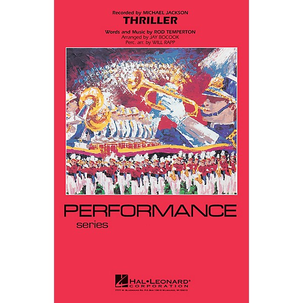 Hal Leonard Thriller Marching Band Level 3-4 by Michael Jackson Arranged by Jay Bocook