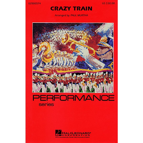 Cherry Lane Crazy Train Marching Band Level 3 Arranged by Paul Murtha