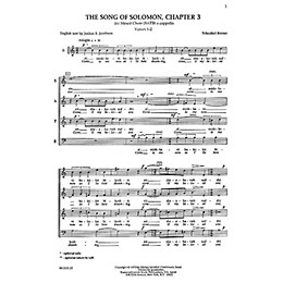 Transcontinental Music Shir Hashirim (Song of Solomon 3) SATB composed by Yehezkel Braun