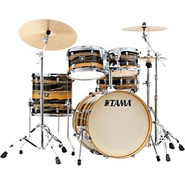 TAMA Superstar Classic 5-Piece Shell... TAMA Superstar Classic 5-Piece Shell Pack With 20" Bass Drum Natural Ebony Tiger Wrap