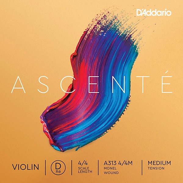 D'Addario Ascente Violin D String 4/4 Size, Medium