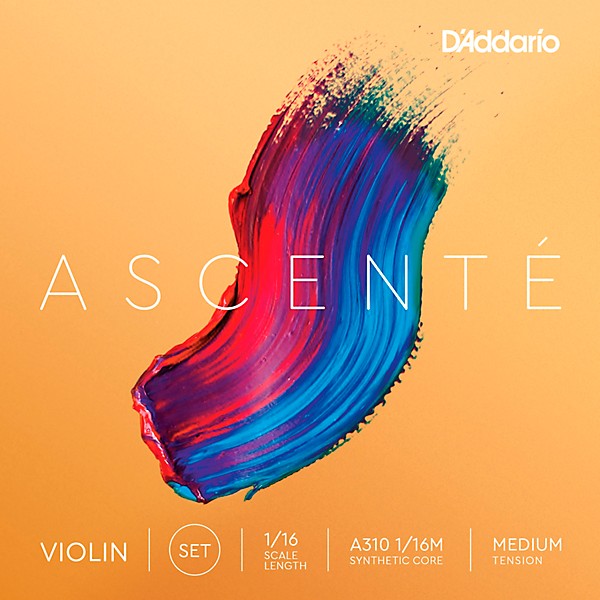 D'Addario Ascente Violin String Set 1/16 Size, Medium