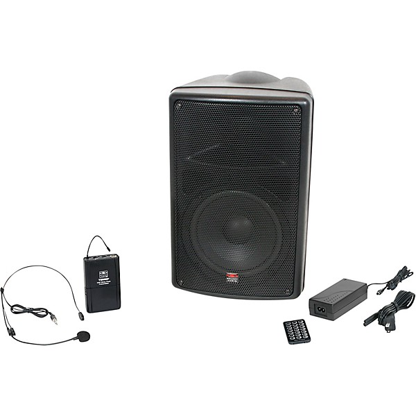 Open Box Galaxy Audio TQ8-40S0N Traveler Quest 8 TQ8 Battery Powered PA Speaker With One Reciever And One Headset Micropho...