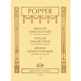Editio Musica Budapest Popular Concert Pieces - Volume 1 (Cello and Piano) EMB Series Composed by Dávid Popper