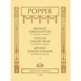 Editio Musica Budapest Popular Concert Pieces - Volume 1 (Cello and Piano) EMB Series Composed by Dávid Popper