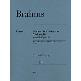 G. Henle Verlag Violoncello Sonata in E minor, Op. 38 (Cello and Piano) Henle Music Folios Series
