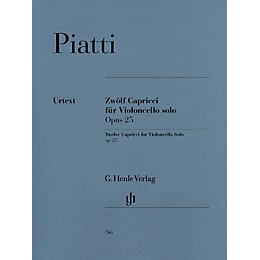 G. Henle Verlag 12 Capricci Op. 25 (Cello Solo) Henle Music Folios Series Softcover