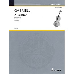 Schott 7 Ricercari (Cello Solo) Schott Series