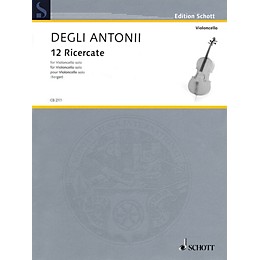 Schott 12 Ricercate (Solo Cello) String Series