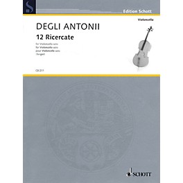 Schott 12 Ricercate (Solo Cello) String Series