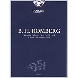 Dowani Editions Romberg: Sonata for Cello and Piano in E Minor, Op. 38 No. 1 Dowani Book/CD Series