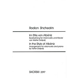 Sikorski In the Style of Albéniz String Orchestra Series Composed by Rodion Shchedrin Edited by Valter Despalj