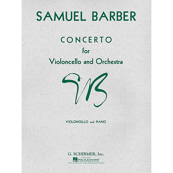 G. Schirmer Concerto (Score and Parts) String Solo Series Composed by Samuel Barber