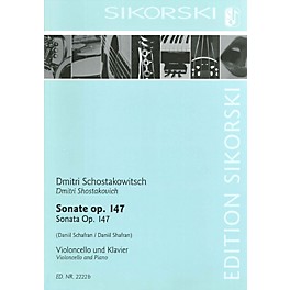 Sikorski Sonata for Violoncello and Piano String Series