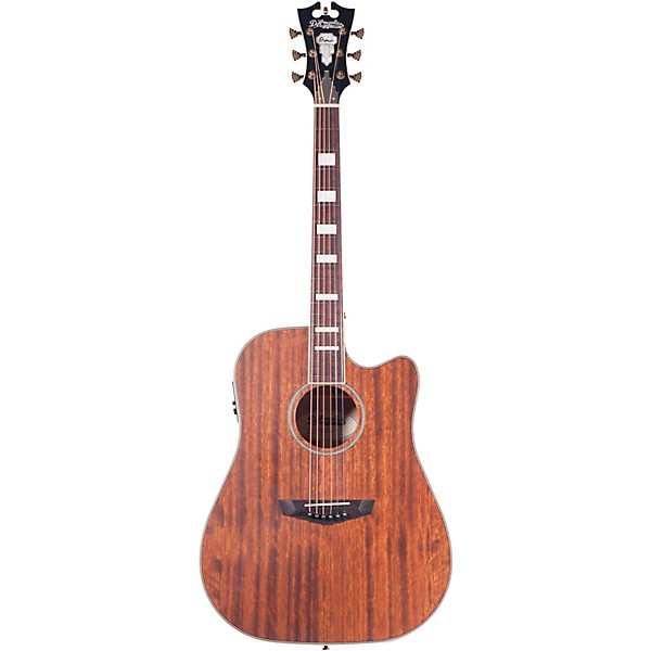 Open Box D'Angelico Premiere Riverside Cutaway Dreadnought Acoustic-Electric Guitar Level 1 Mahogany