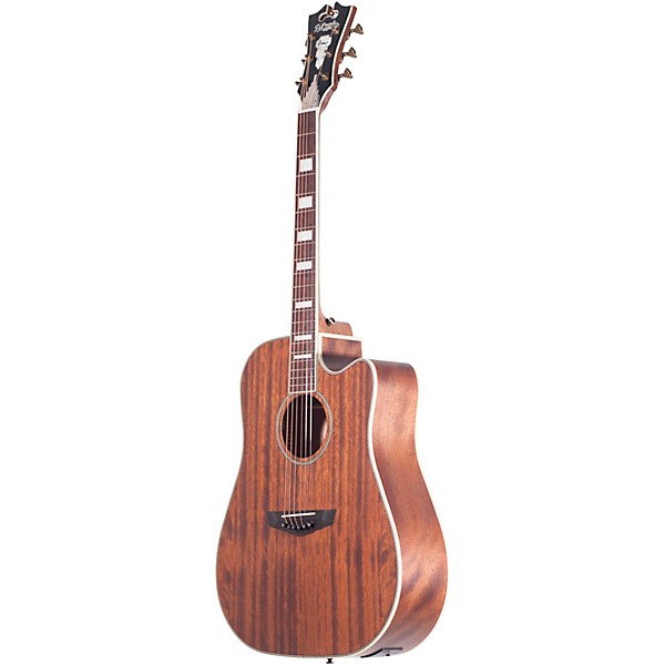 Open Box D'Angelico Premiere Riverside Cutaway Dreadnought Acoustic-Electric Guitar Level 1 Mahogany